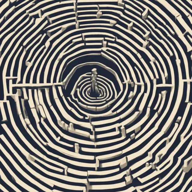An institutional investor, depicted as a knight in armor, navigates a labyrinth of variable benefit plans while ERISA and tax laws guide him with a compass and map
