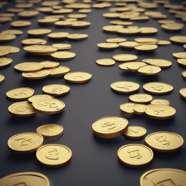 Golden scale with coins depicting the balance between fixed and variable costs in variable cost-plus pricing