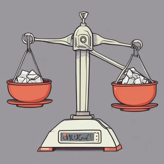 Scales showing comparison of Variable Cost Ratio, Gross Profit Margin, and Operating Profit Margin, symbolizing financial efficiency analysis.
