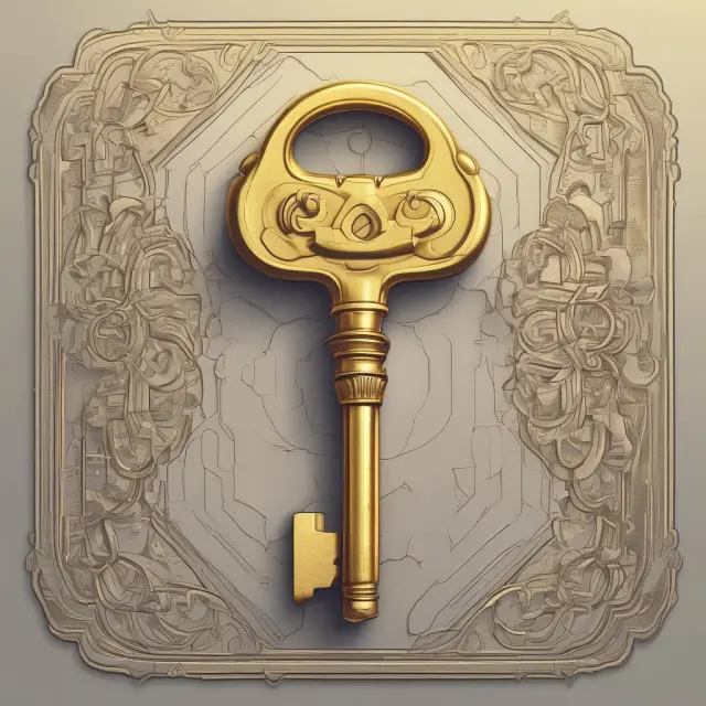 An operating lease VIE represented as a golden key opening a factory door, demonstrating control over a separate production entity