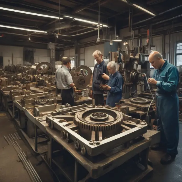 Efficient gears turning represent training, technology, and process improvements to reduce variable overhead efficiency variance in a manufacturing environment.