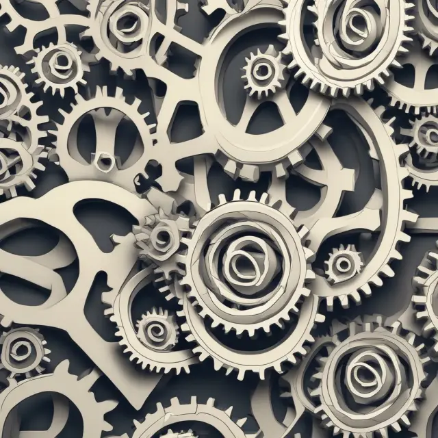 Cogs effectively locking together to illustrate the benefits of optimized manufacturing operations