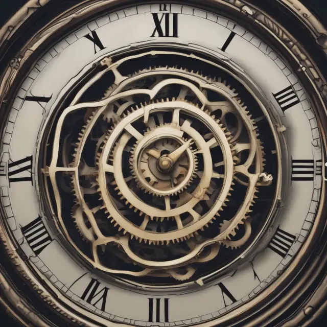 Clock illustrating the shift from budgeted to actual labor hours, representing variable overhead efficiency variance