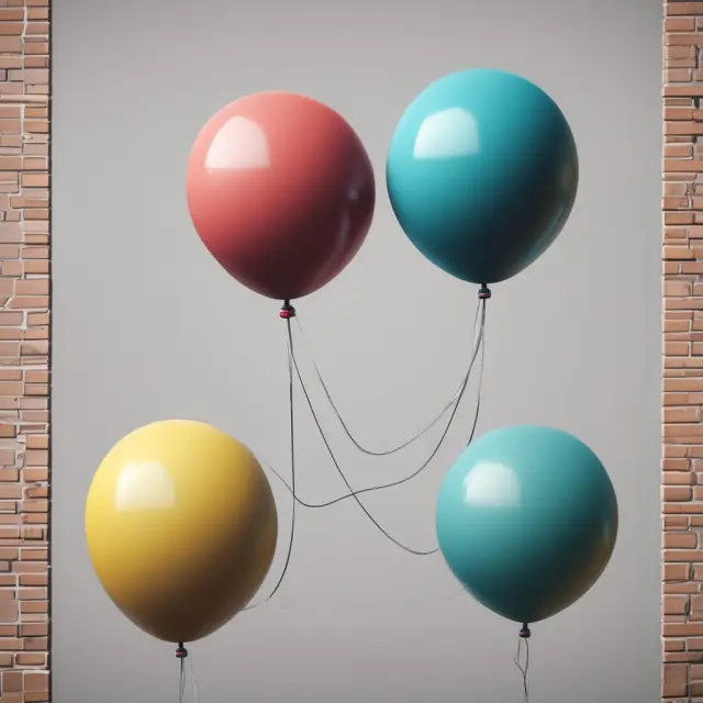 Three balloons representing Adjustable Rate Mortgages (ARMs), Balloon Mortgages, and Graduated Payment Mortgages, each with varying sizes based on their unique payment structures