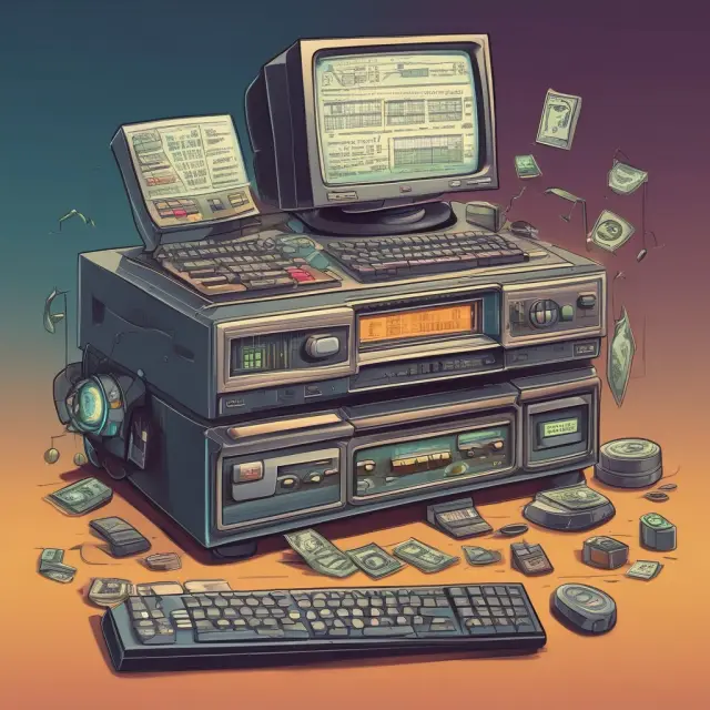 Financial time machine calculating yield to maturity (YTM) on a variable coupon renewable note (VCR), visualizing the transformation of future cash flows
