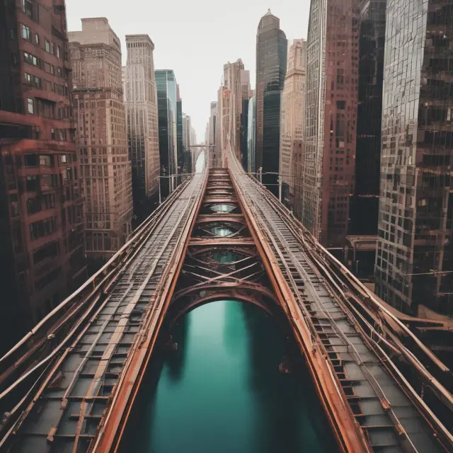 An image of a scenic bridge with various funds represented as stepping stones, symbolizing the investor