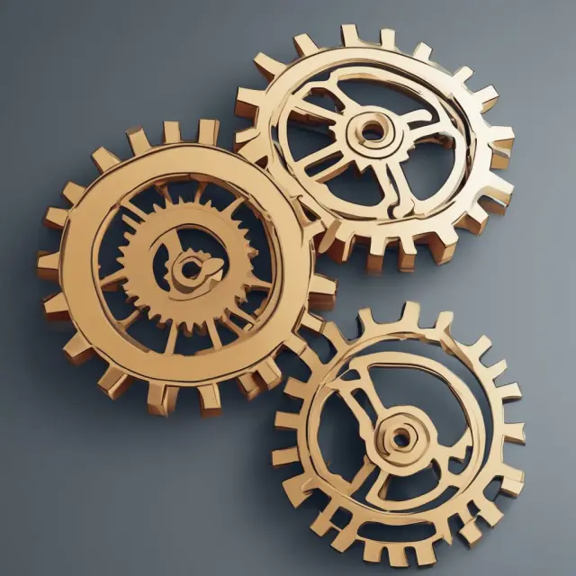 Image of interconnected gears illustrating how LIBOR and SOFR rates influence variable interest rate calculations.