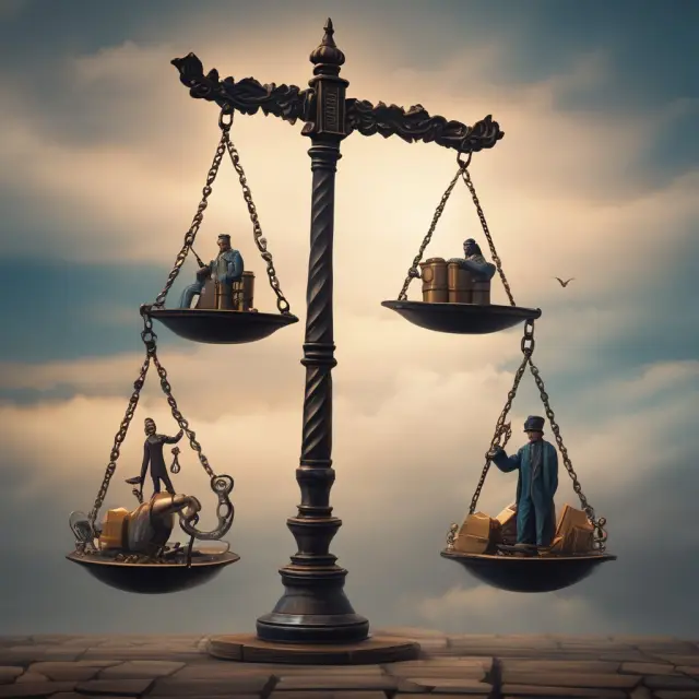 Exchanges control market volatility by implementing variable price limits, illustrated as gatekeepers adjusting balances on a scale for controlling commodity price fluctuations
