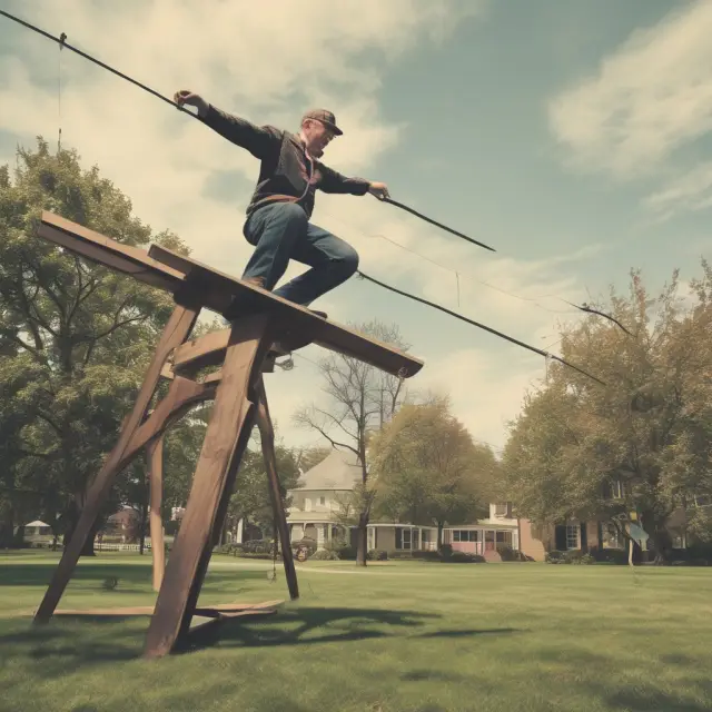 A seesaw with market volatility represented as a pendulum swinging between initial and variable price limits set by commodity futures exchanges
