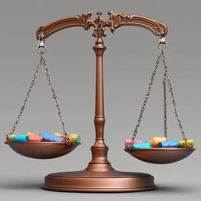 A regulatory scale with variable price limits acting as the weights, illustrating the importance of balance in commodities futures trading.