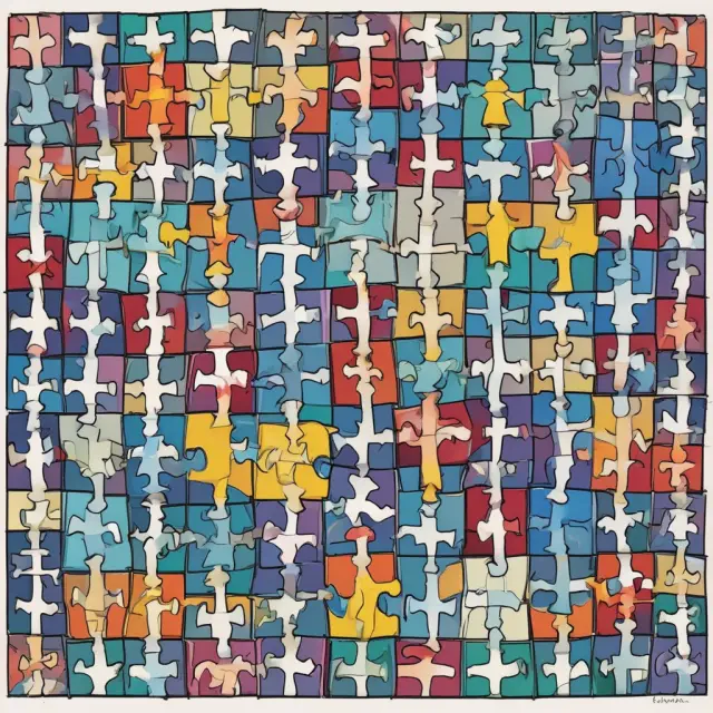 An intricate mosaic displays cash component, death benefit, flexible premiums, and subaccounts of a VUL policy coming together.