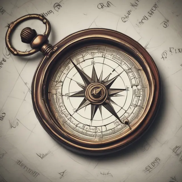 A financial advisor holding a compass, leading investors through complex VUL policy options