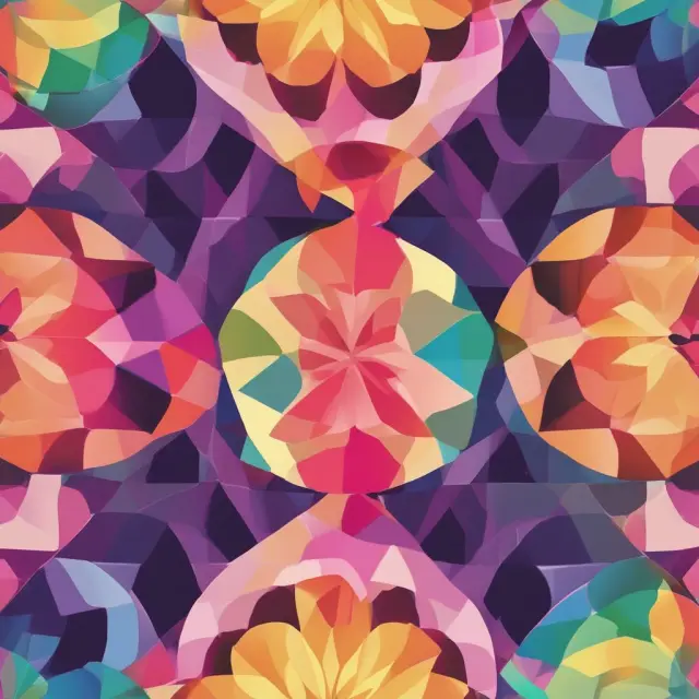 A colorful kaleidoscope with various assets symbolizing different asset classes; each asset class