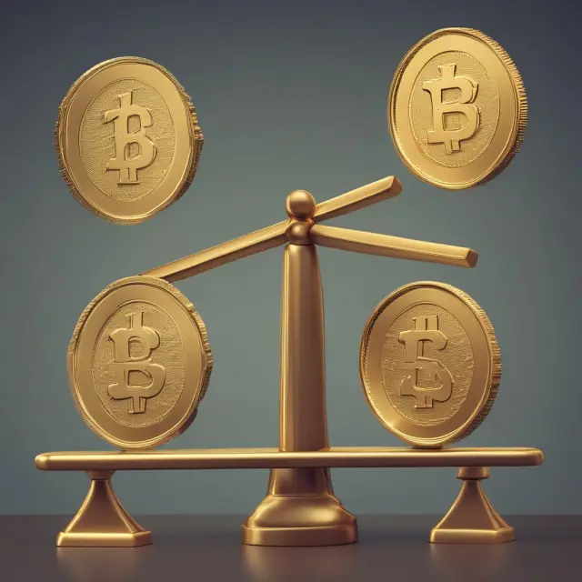 Gold coins symbolizing directional, spread, and hedge traders on a volatility seesaw