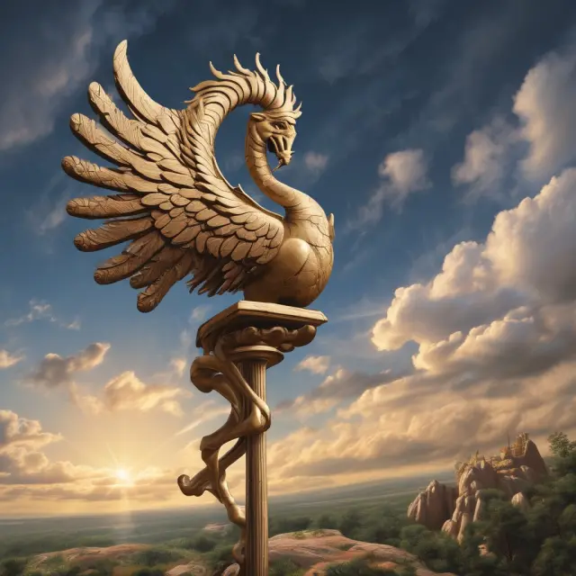 A weather vane in the form of Vega navigates through turbulent seas, represented by implied volatility spreads