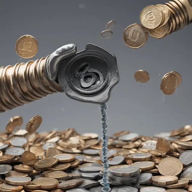 VED: An illustration of carbon emission-based coins filling a growing treasury, representing the tax collection process.