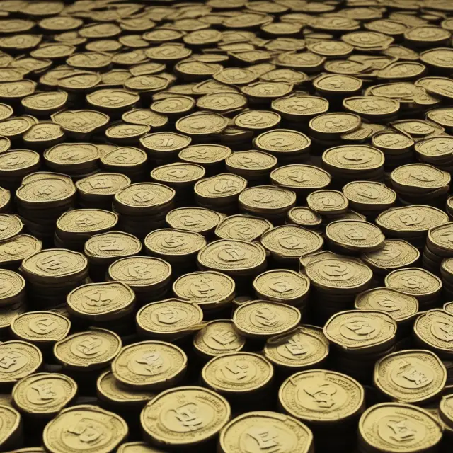Golden coins represent velocity of money slowly moving through a maze formed by demographic changes and monetary policy interventions