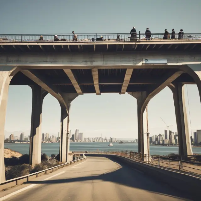 Bridge symbolizing the merger of venture capital and philanthropy, fostering societal advancement