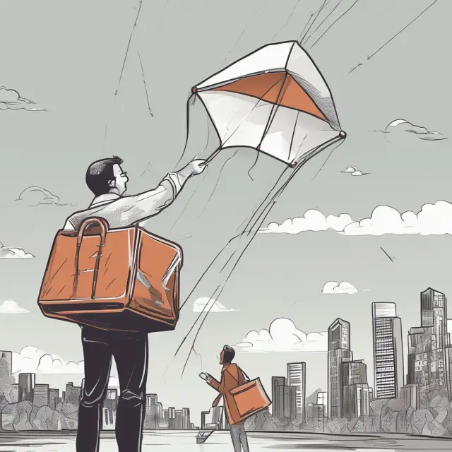 A metaphorical representation of VC and angel investors releasing funds into the world of startups