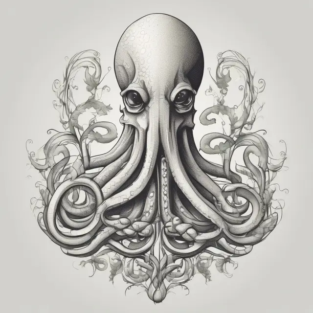 An octopus tenderly nurturing young businesses through its tendrils, symbolizing Octopus Titan VCT