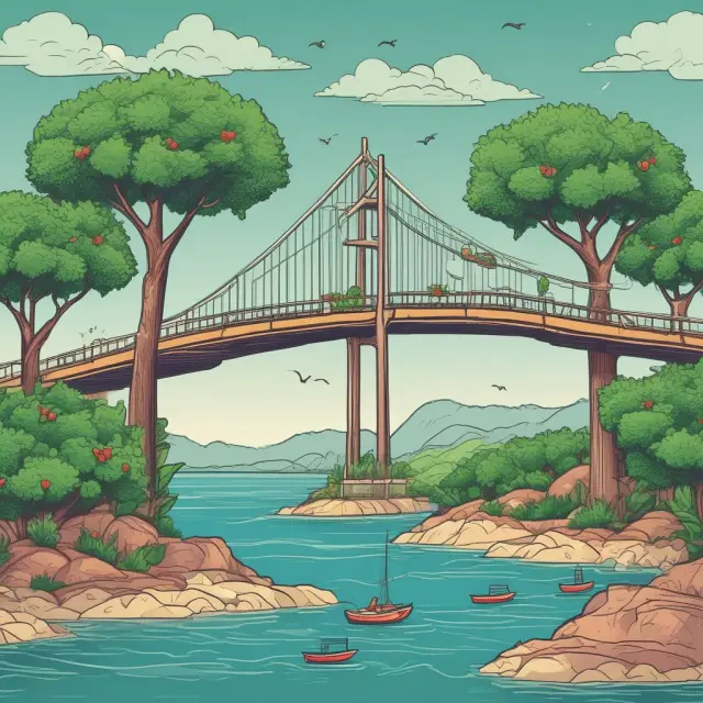 An image showing two islands symbolizing VCT and BDC, each growing trees representing their unique investment opportunities