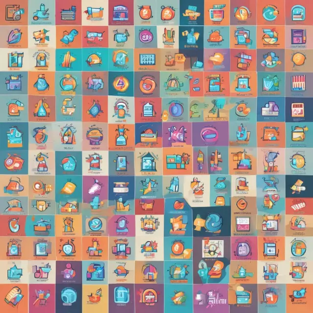 A vibrant mosaic of consumer segments with varying needs and financial situations, interconnected to create diverse product offerings