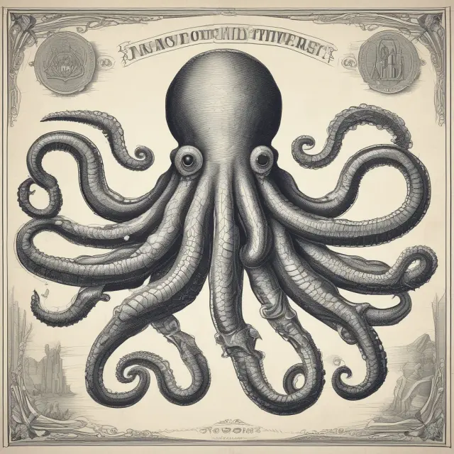 An octopus symbolizing financial integration grasping research, trading, and wealth management stages.