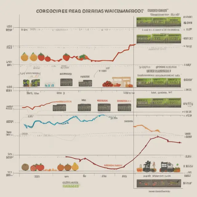 Side-by-side comparison of Walmart (horizontal) and Whole Foods (organic vertical) grocery stores, highlighting their distinct market approaches.