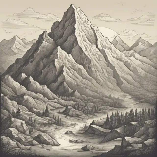A small boat navigating three towering mountains symbolizing high costs, industry expertise, and market saturation in a vertical market