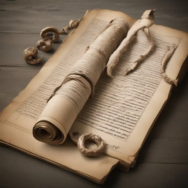 Scrolls of vested benefit obligation (VBO) unfurling from an ancient ledger, representing financial transparency in pension liabilities reporting.