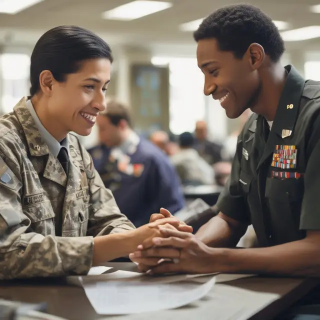 Three interconnected pieces symbolizing VA components: Veterans Health Administration (VHA), Veterans Benefits Administration (VBA), and National Cemetery Administration (NCA).
