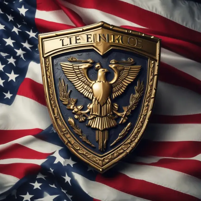 Golden military emblem transitioning from SGLI to VGLI as a symbolic shield, protecting veterans with insurance coverage
