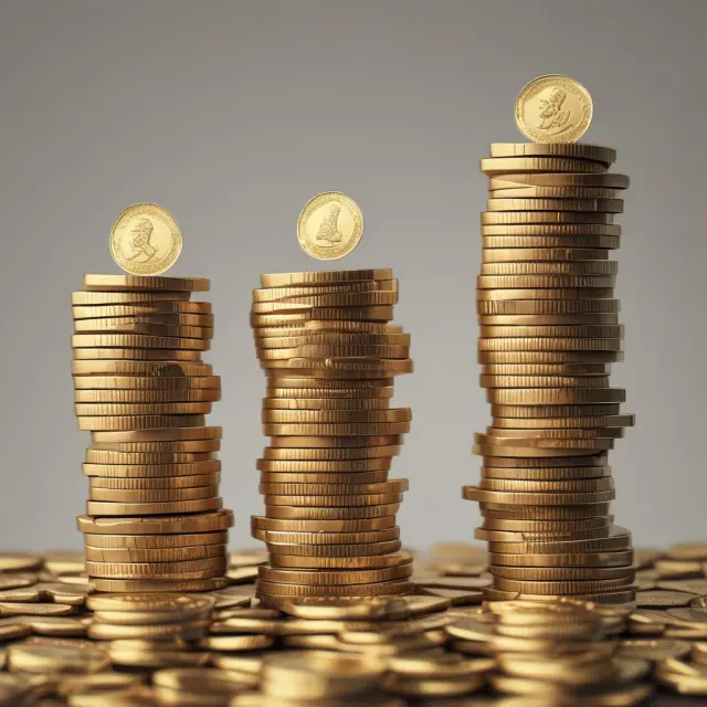 Gold coins represent Vice Global Fund