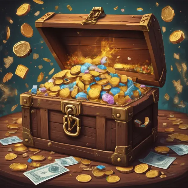 Treasure chest filled with riches symbolizing unique investment opportunities in 