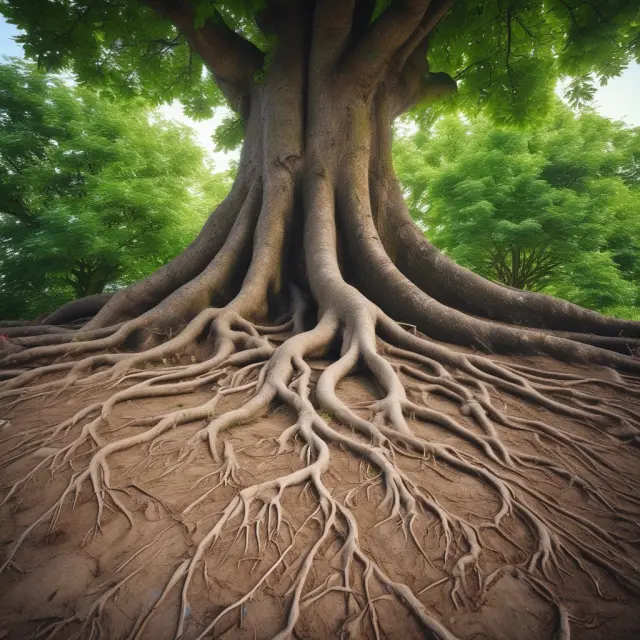An image of a tree with deep roots signifying Wiener Börse AG