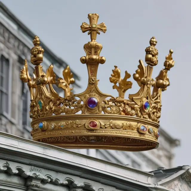 Ornate Austrian crown representing the Vienna Stock Exchange, symbolizing its significant impact and contributions to Europe