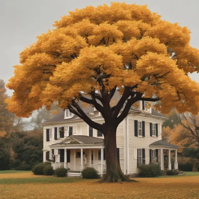 A tree symbolizing MBS releasing golden leaves representing monthly mortgage payments contrasted with the solitary bloom of a traditional bond