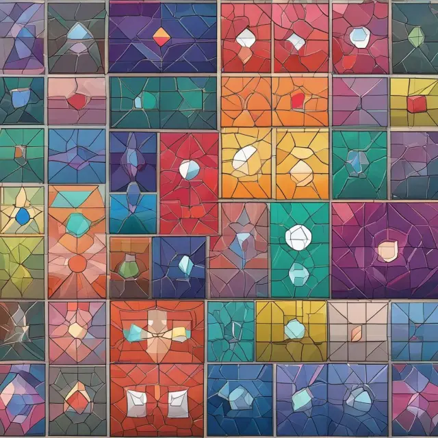 A colorful mosaic illustrating Vanguard
