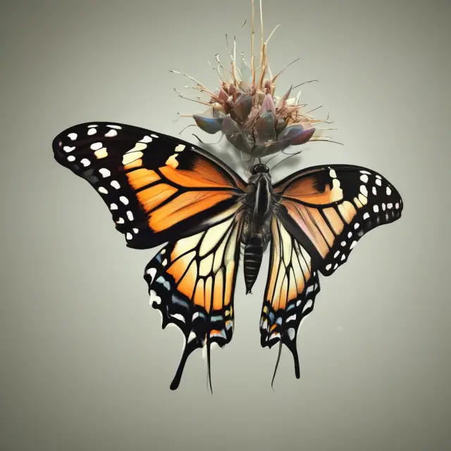 Butterfly emerging from an Internet chrysalis, representing the unpredictability and transformative power of viral content
