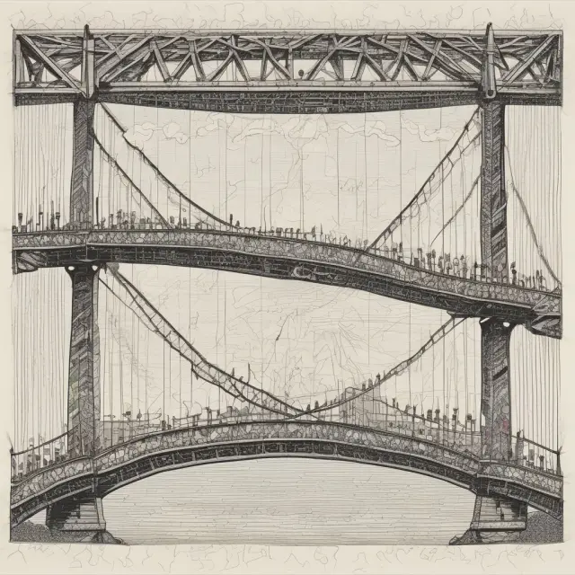 A metaphorical bridge formed by connected puzzle pieces illustrates the importance of clear communication in virtual assistant relationships.