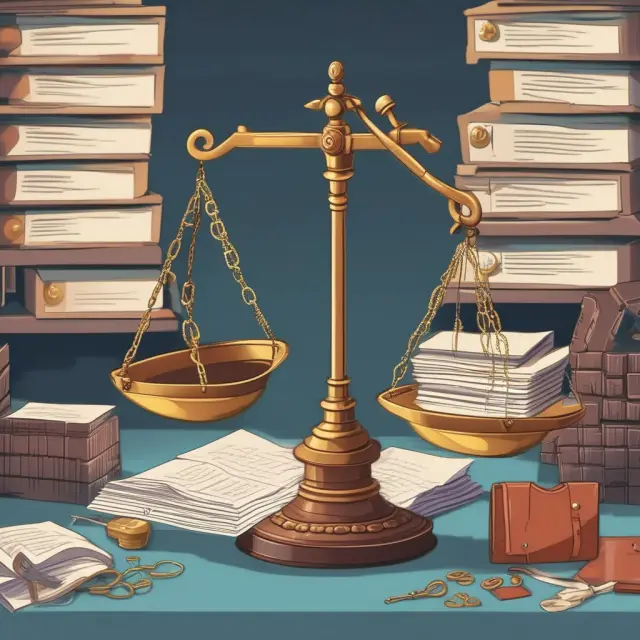 Scales with government symbols represent the balance between physical and virtual data rooms. Healthcare data is depicted as a locked box to symbolize secure handling.