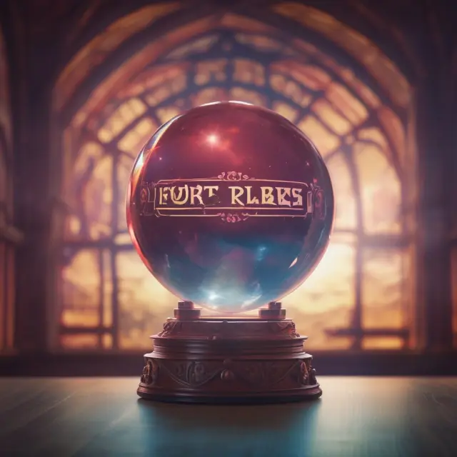 Fortune teller crystal ball depicting varying levels of company visibility, illustrating high and low confidence projections