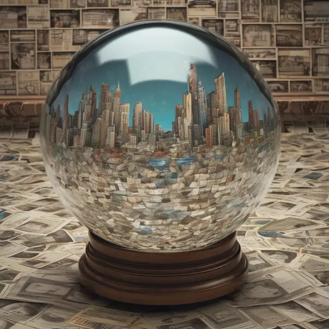 Crystal ball showcasing visible supply in municipal bonds and commodities market