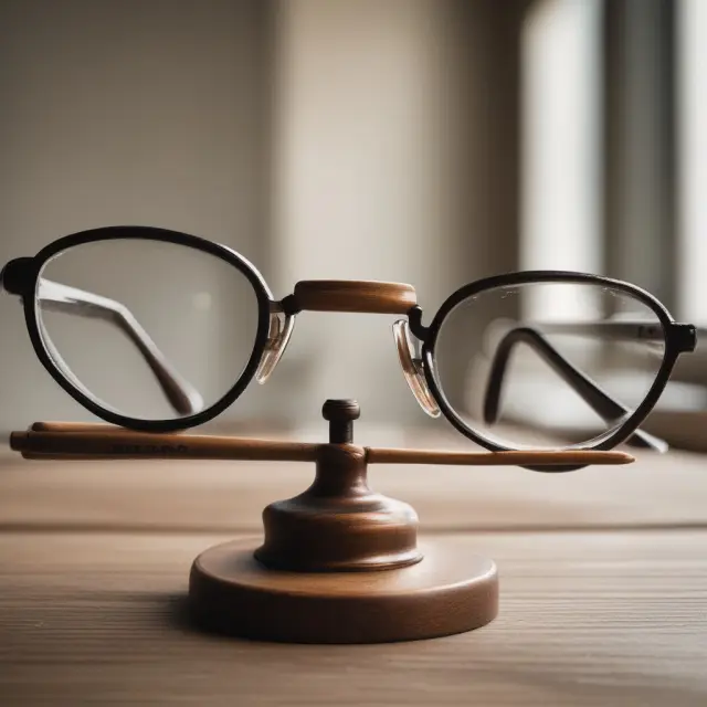 An image depicting eye exams and eyeglasses balanced on a seesaw, emphasizing routine preventative care in vision insurance.