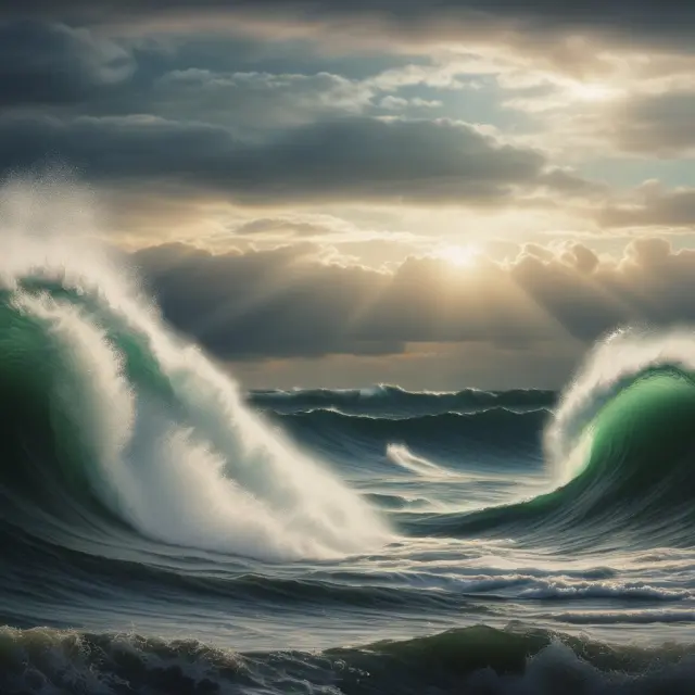 Institutional investors skillfully employing various strategies to navigate market volatility, represented by waves in the VIX index