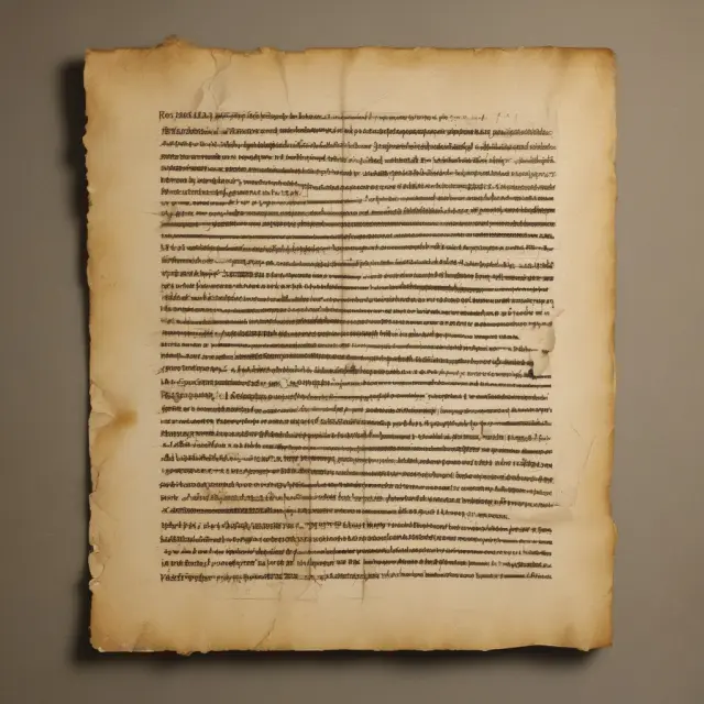 A torn and decayed ancient contract, representing the futility of unenforceable agreements