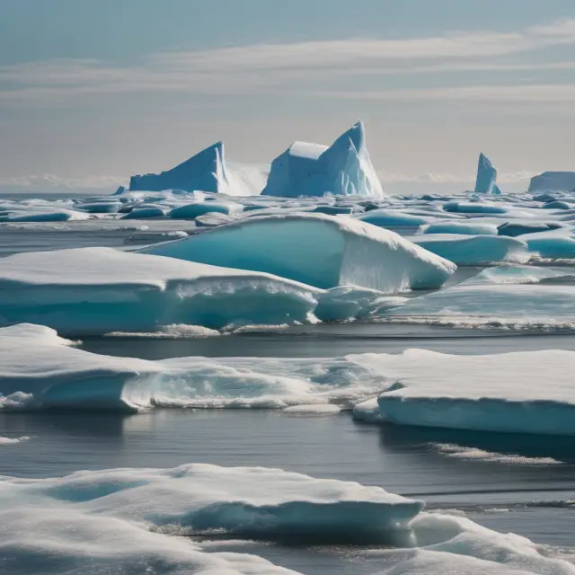 Illegal contracts represented as fragile icebergs, melting under the blazing sun of public policy. Understanding void agreements.