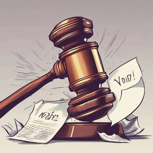 Gavel shatters voidable contract with 