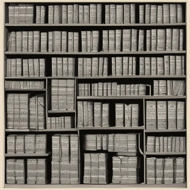 Open ancient books unveiling financial data, symbolizing historical volatility calculated via standard deviation and variance.