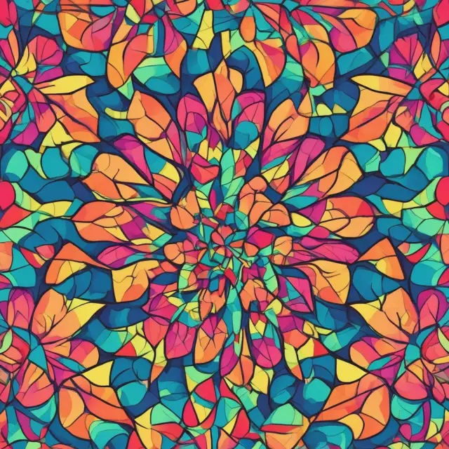 An image of a colorful kaleidoscope reflecting various volatility smiles for multiple underlying assets.